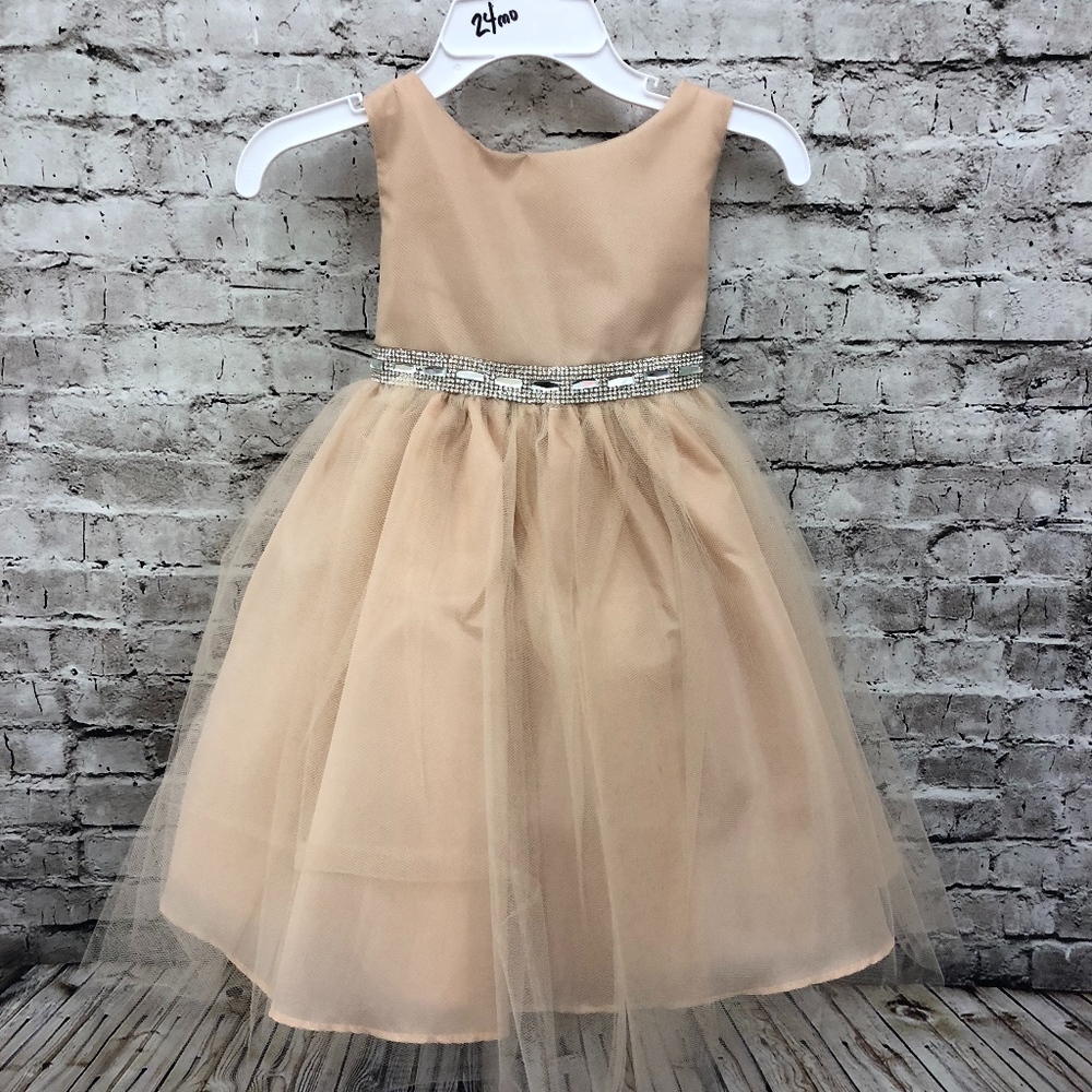 Taupe 24 mo fancy dress NWT